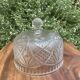 Pressed and moulded glass cheese dome