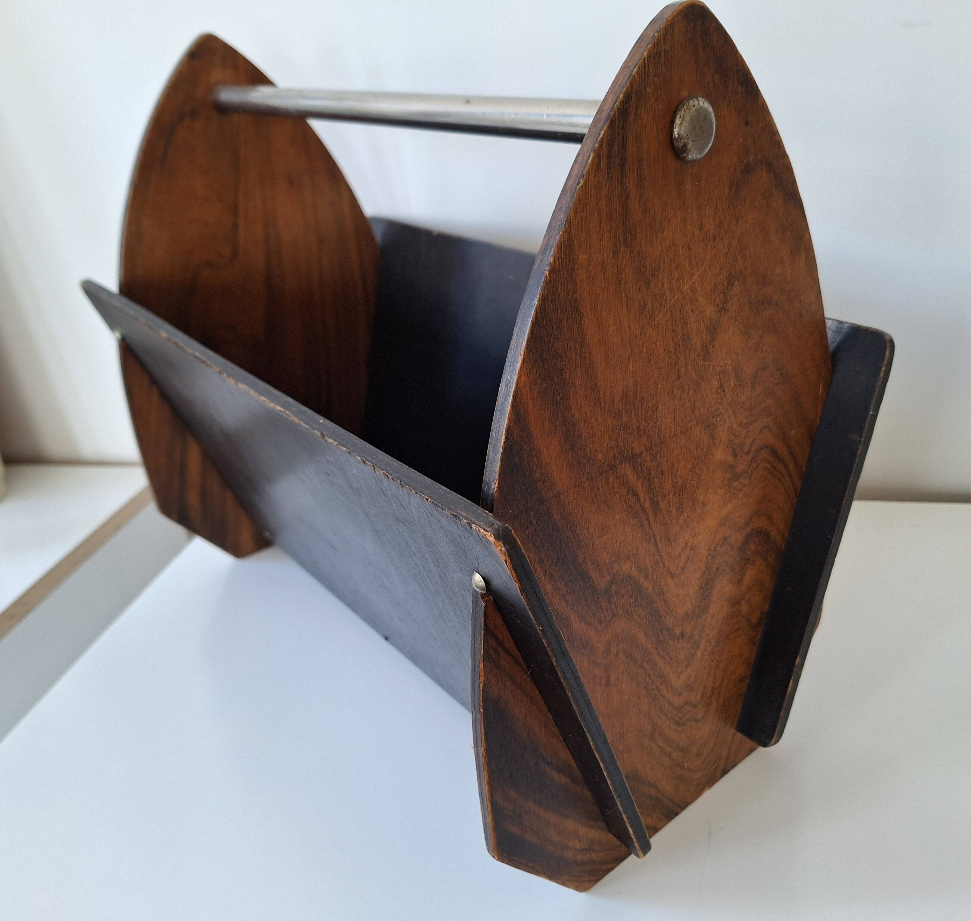 Art Deco magazine rack newspaper rack