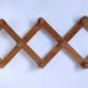 Vintage solid pine accordion coat rack