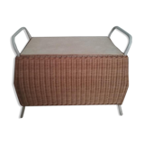 Vintage wicker toy box