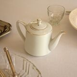 Selfish white porcelain teapot