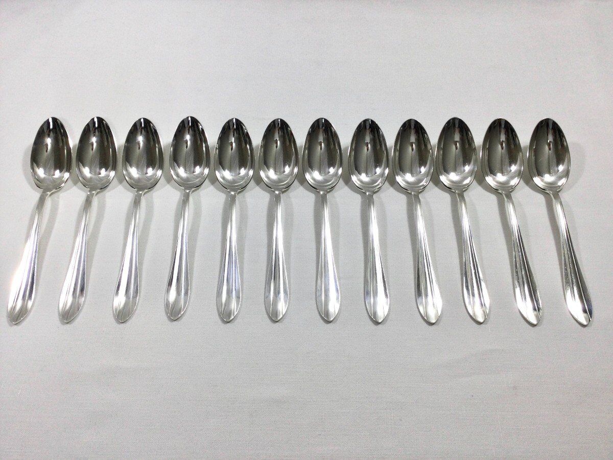 24 cutlery in silver metal