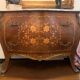 Walnut chest of drawers with marquetry and marble, 1958