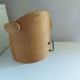 Vintage 80's wooden dog lamp, raison, france