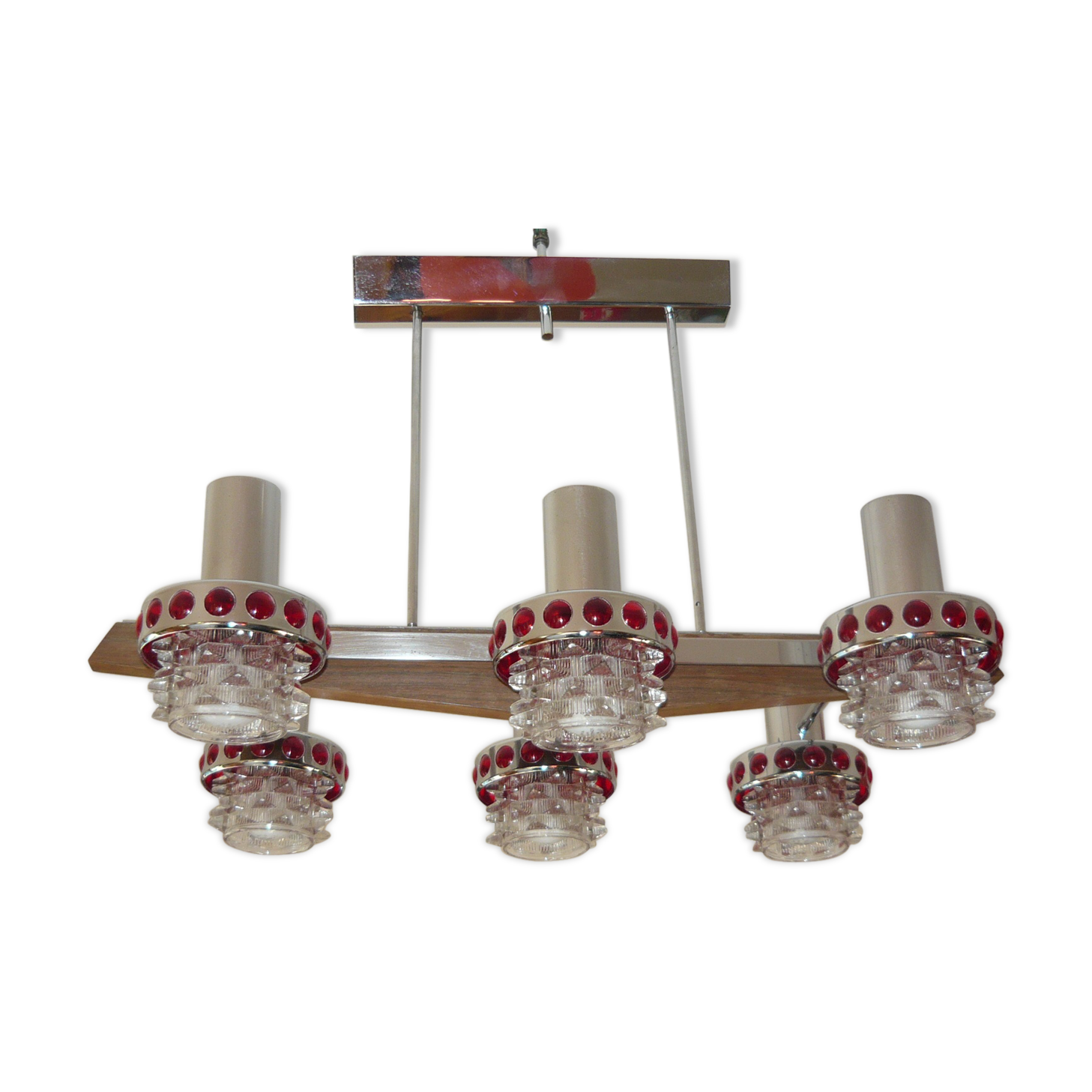Lustre Raak 6 feux, années 70