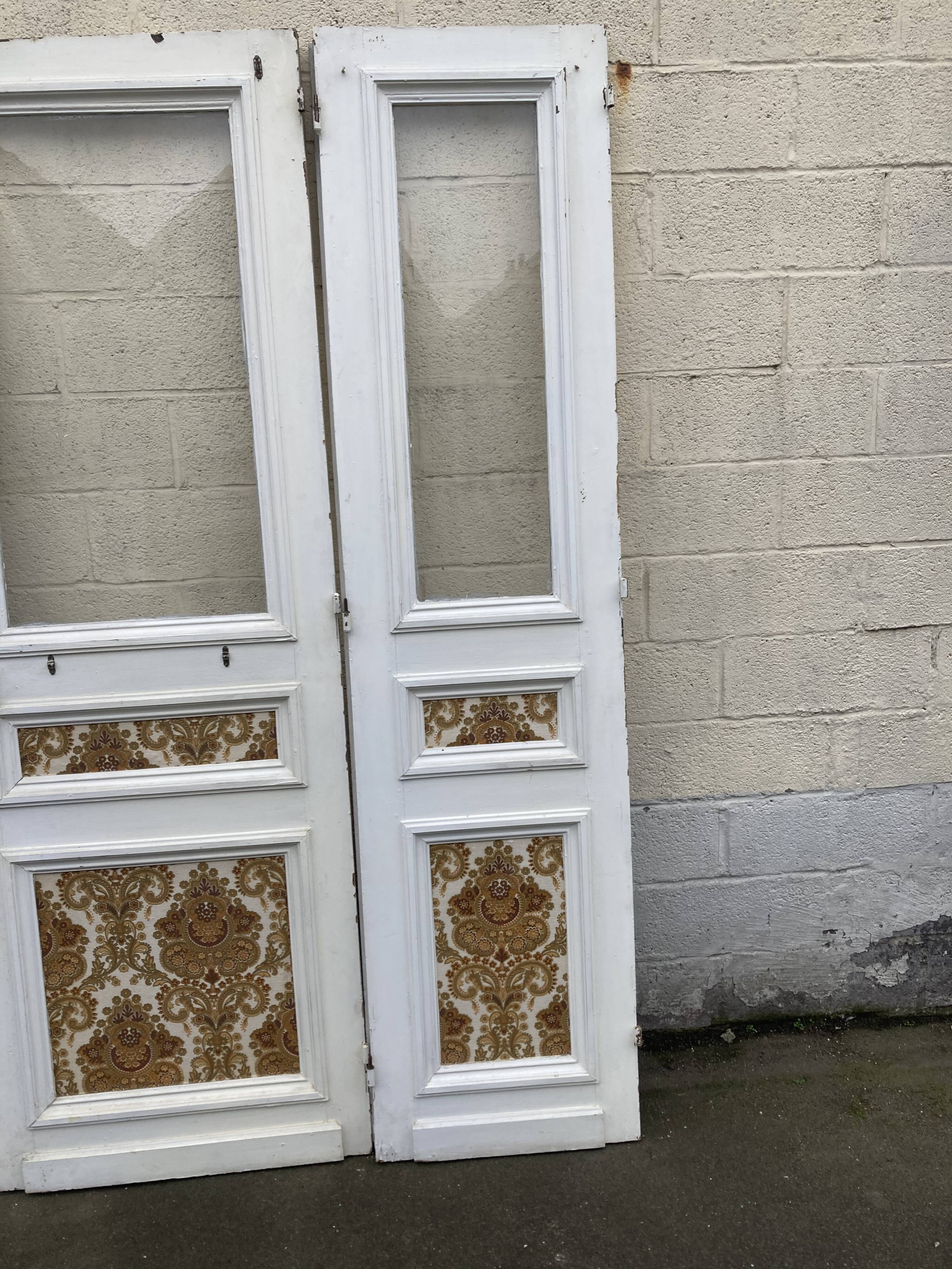 Series of three glass doors