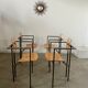 4 old raw design chairs Karl Friedrich Forster model Trix KFF postmodern 70s/80s