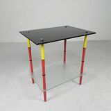 Arlecchino table with 2 glass plates, 1950s