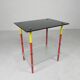 Arlecchino table with 2 glass plates, 1950s