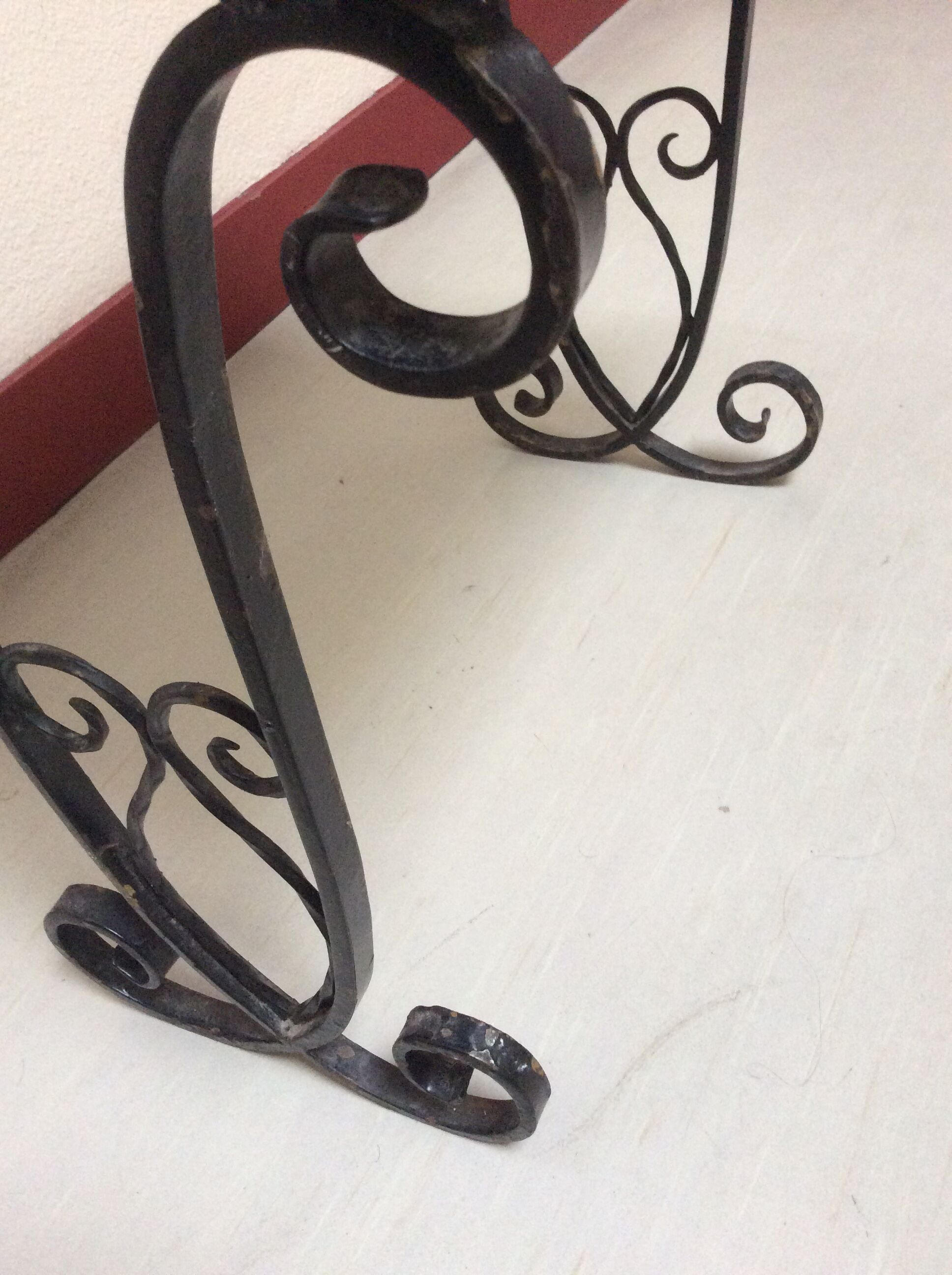 Wrought iron coffee table