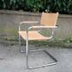 Fauteuil Cantilever en cuir couleur pêche