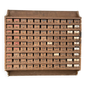 Meuble métier avec tiroirs