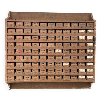 Meuble métier avec tiroirs