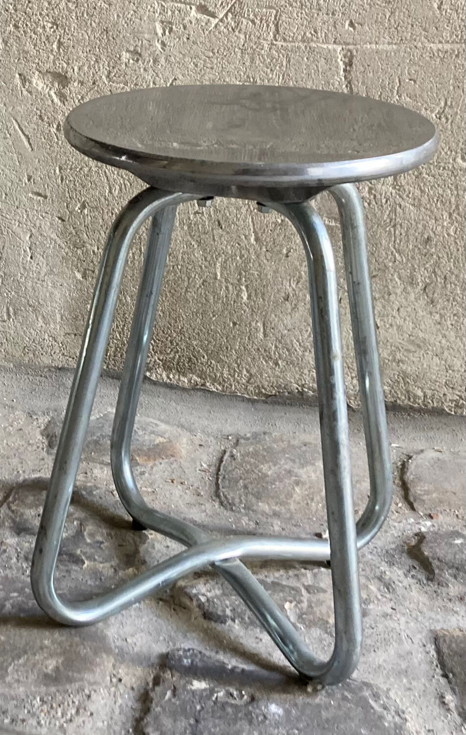 2 Habitat stools in cast aluminum
