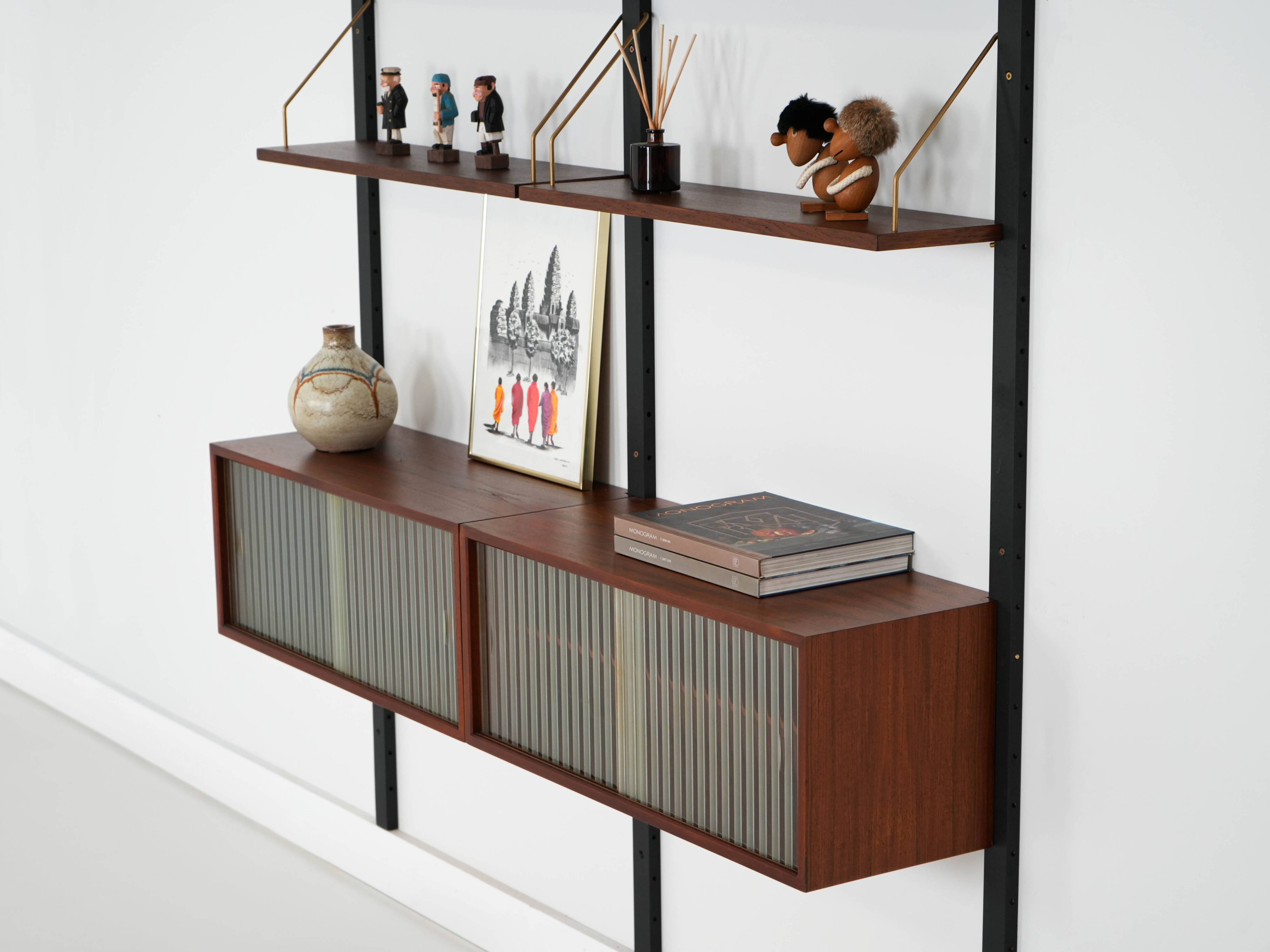 Teak shelving unit, Danish design, 1960s, made in Denmark