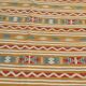 Traditional handmade multicolored Berber rug  140x104cm