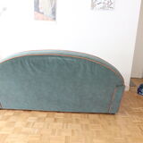 Velvet club sofa - 4 seats - damaged