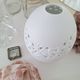 White porcelain egg vase