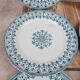 Set of 6 flat plates Badonviller – "oriental" model