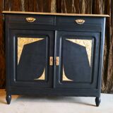 Buffet noir et or