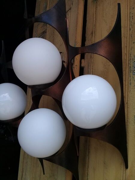 Wall lamp brutaliste applied design time 1960