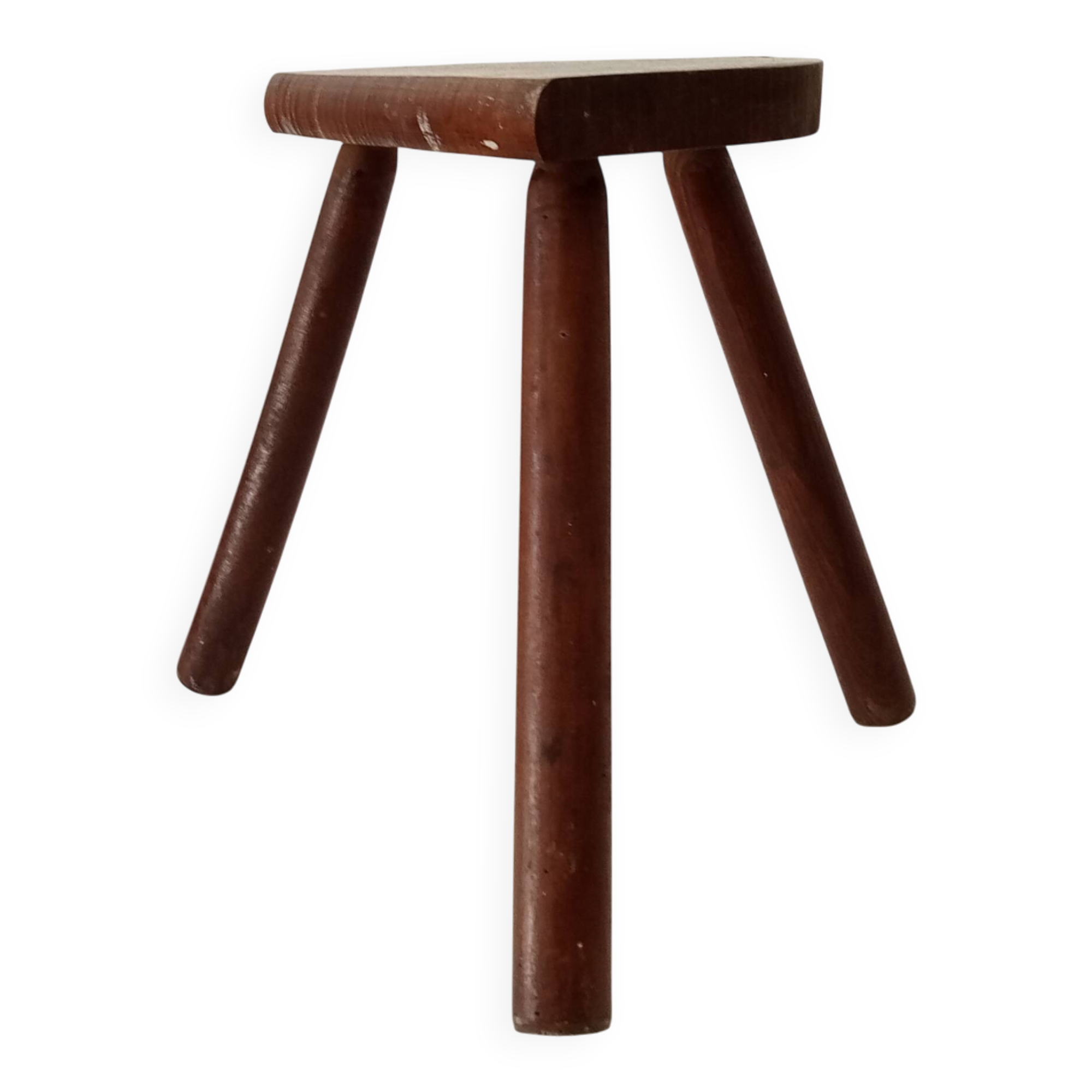 Vintage wooden tripod stool