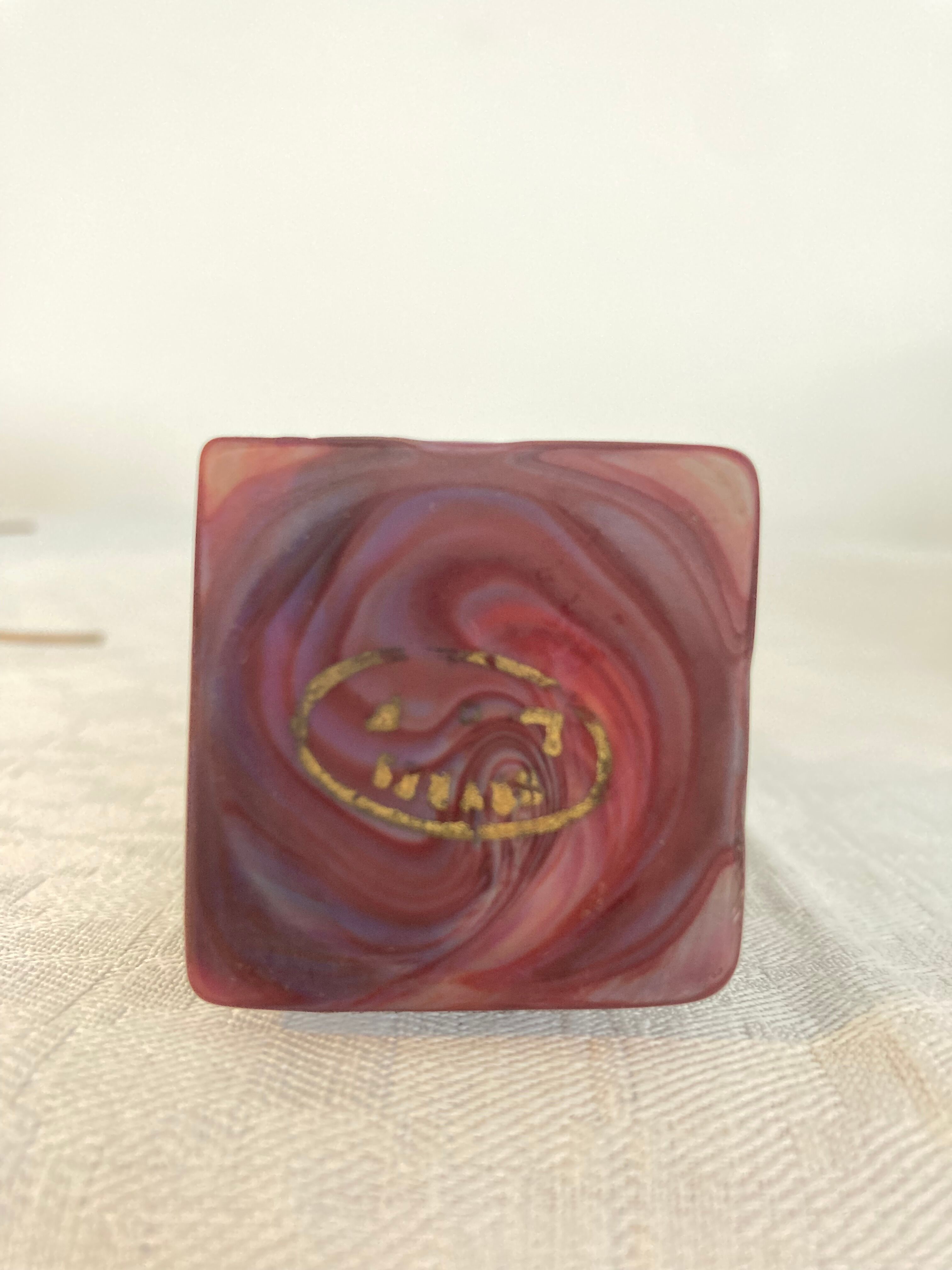 Vase soliflore glass paste Art Nouveau signed Sèvres