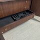 Louis XVI style cherry wood display case