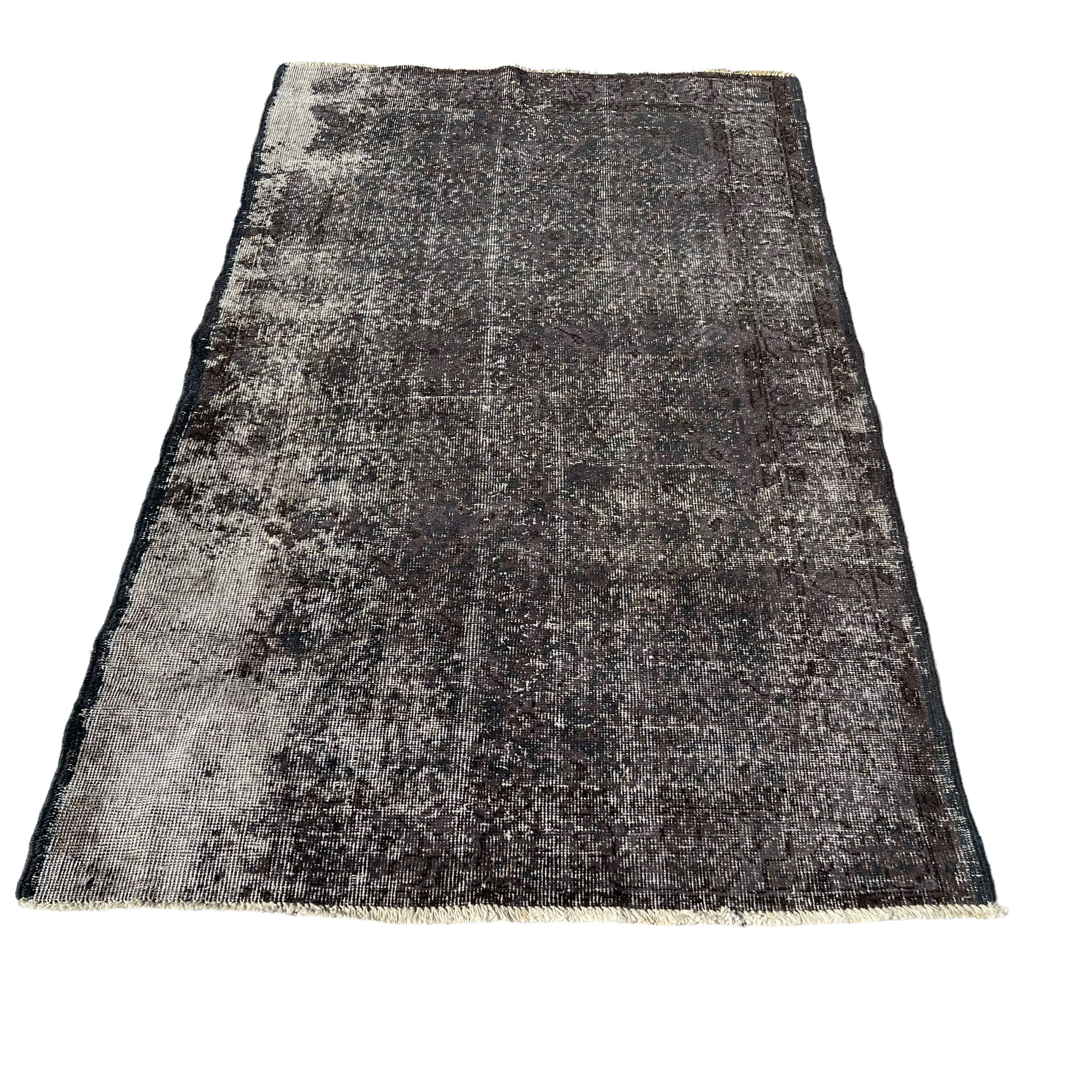 Vintage distressed turkish rug 194 x 117 cm