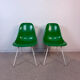 Set of 5 Eames Herman Miller chairs in fibreglass.