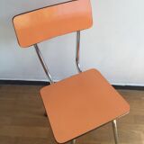 Orange formica chair