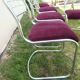 Glass table and 6 chairs chrome vintage year 70