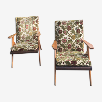 Pair of armchairs - 50s - vintage