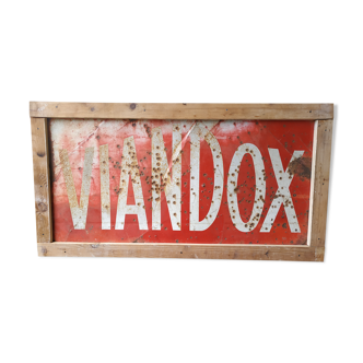 Old Viandox advertising plaque