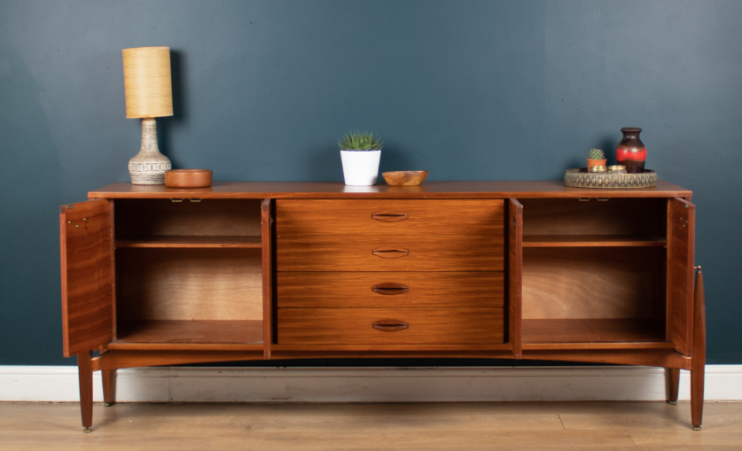 Restored 1960s Retro Teak Elliots Of Newbury EON Mid Century Retro Sideboard