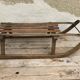 Old 50s painted wooden sled