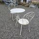 Wrought iron garden furniture