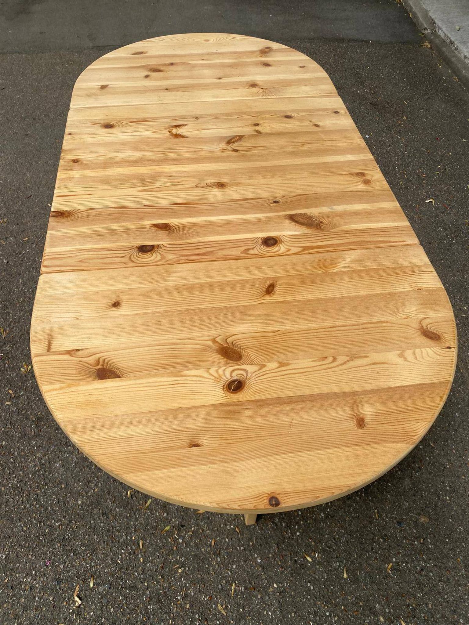 Extendable dining table with leaves renovated by Karin Mobring for Ikea 1970