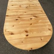 Extendable dining table with leaves renovated by Karin Mobring for Ikea 1970