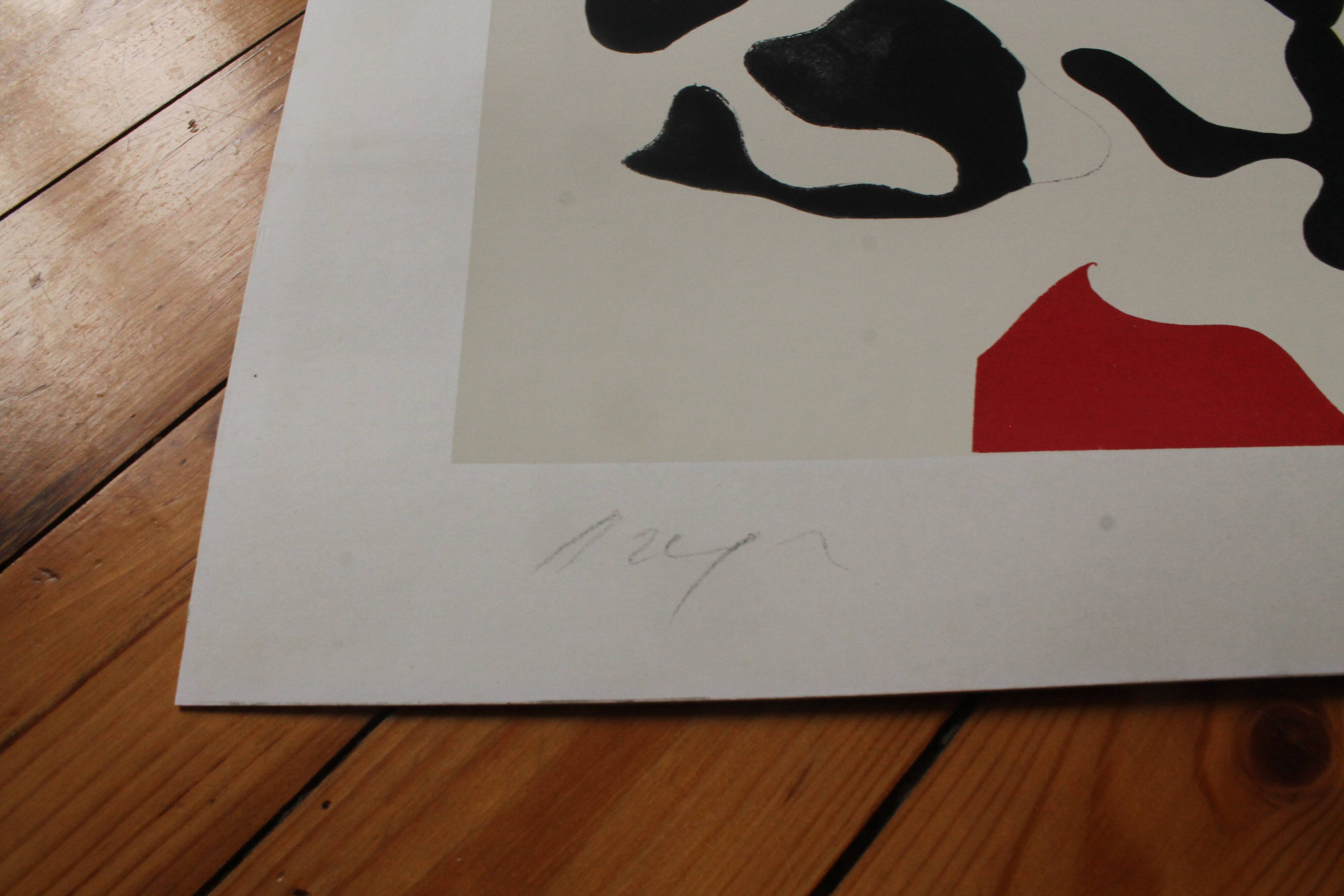 Colour silkscreen - Jean Arp - constellation (circa 50-60)