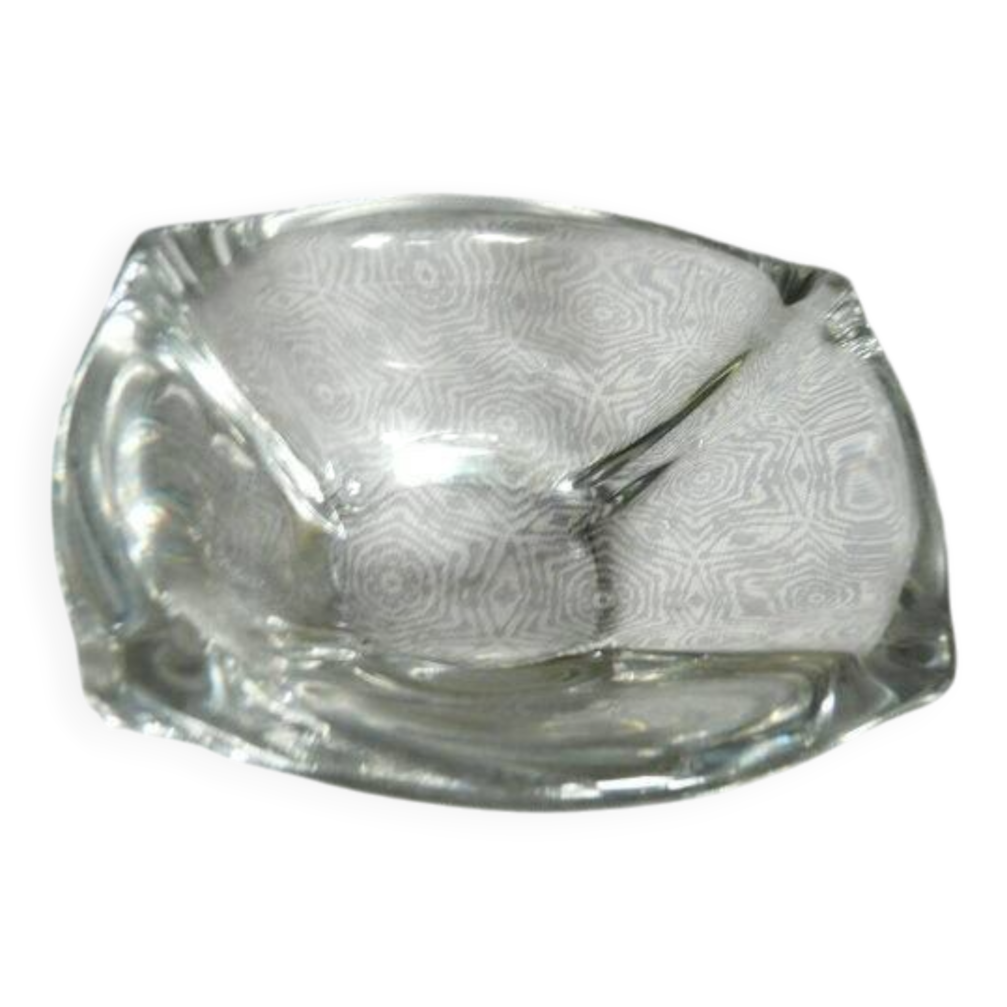 Daum France Cross of Lorraine pocket emptier