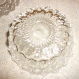Mont blanc cups in pressed molded glass