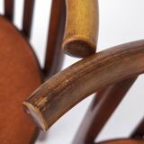 5 Bentwood Chairs 1950s, Vintage Beech Wood Chairs, Mid Century Dining
