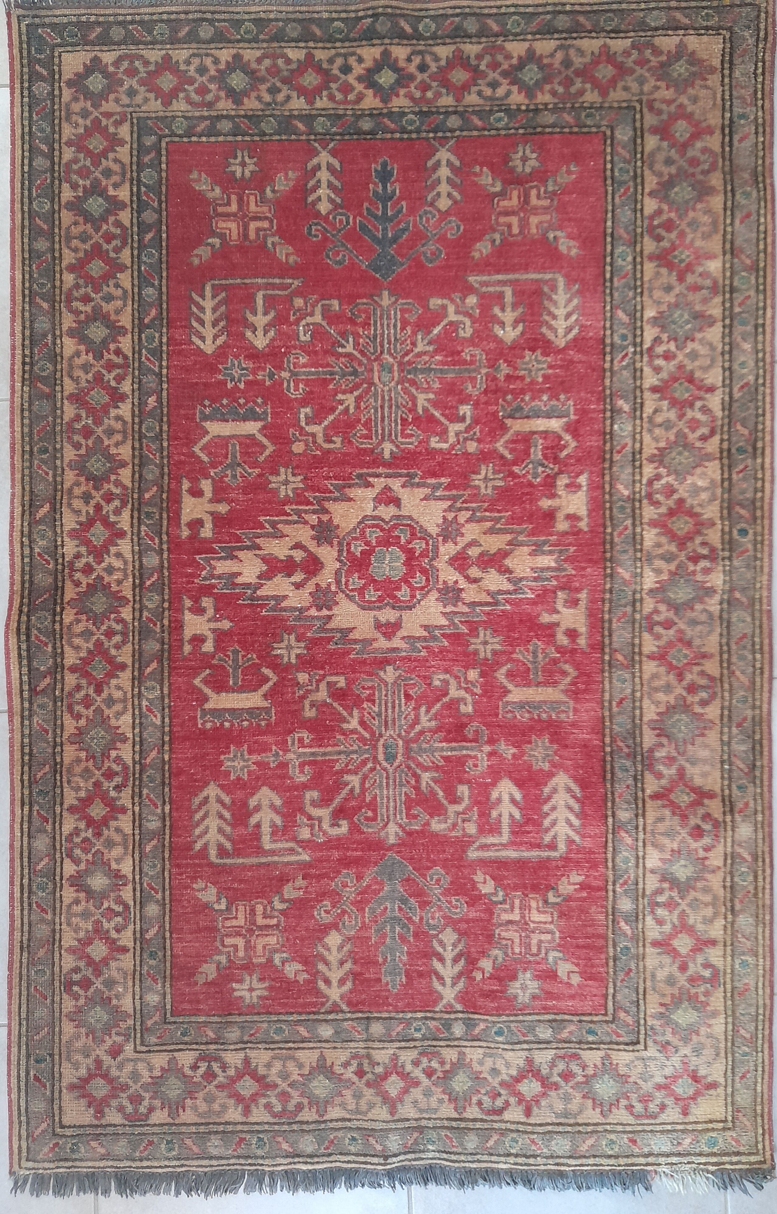 Handmade oriental carpet 110x168 cm