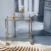 Vintage Golden Bar Cart
