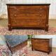 Commode Empire en acajou et dessus marbre XIXème
