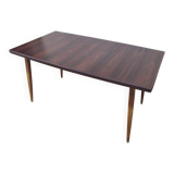 Scandinavian extendable table in Rio rosewood, 1960s