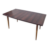Table scandinave en palissandre de Rio à rallonges 1960s