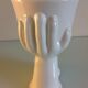 Vase Bowl shape of hands white ceramic vintage