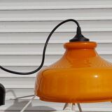 Suspension in orange opaline 70s